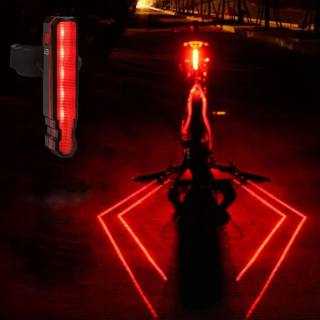 ZADNÉ SVETLO NA BICYKEL S LASEROVÝM BODOVÝM SVETLOM